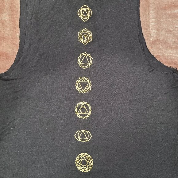Spiritual Gangster Chakras Sutra Tank  Sz: M - Picture 11 of 13